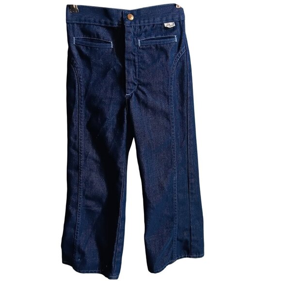 20x20 6X Vintage 1970's Girls Jeans JC PENNEY Super Denim Bootcut Disco - Picture 1 of 5
